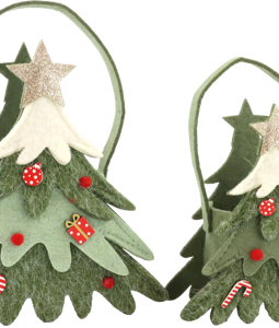 9652 FELTBAGS EVERGREEN TREES S/2